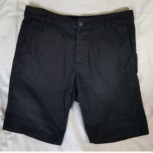 Black Regular Fit Shorts